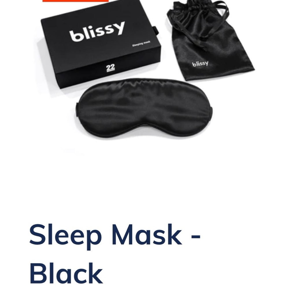 Blissy NEW Sleep Mask - Black